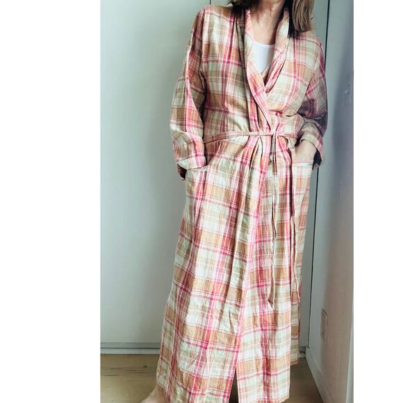 Cherokee Other - Cherokee Plaid Robe - 55%linen 45% Cotton